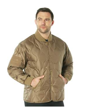 10445S Small 'Woobie Smoker Jacket' Coyote Field Jacket Liner w/ Butto –  Gibsons Tactical Tavern